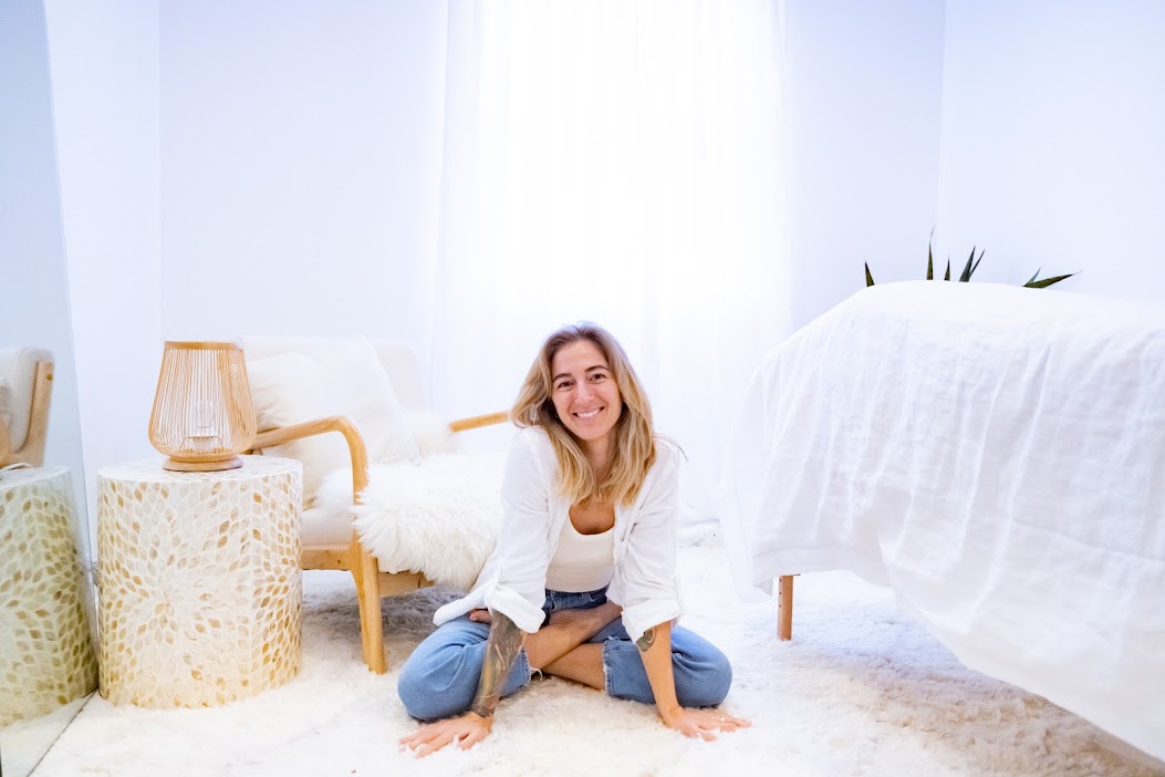 Andrea in her treatment room